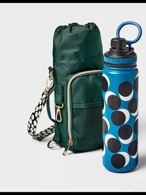 Target Green Bottle Carrier with Strap NO BOTTLE